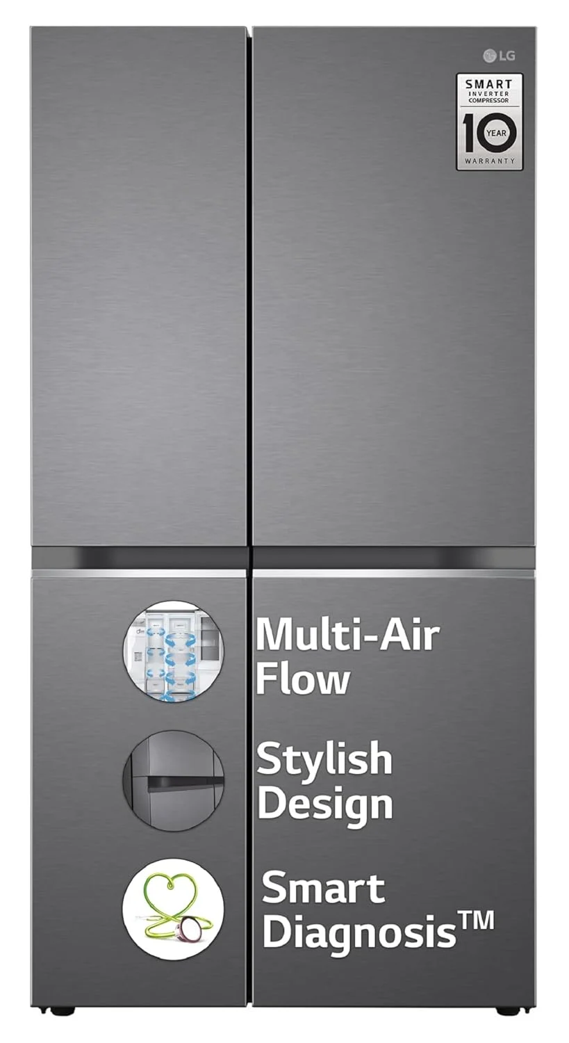 LG 655L Frost Free Smart Inverter Side by Side Refrigerator Multi Air LG 655L Frost Free Smart Inverter Side by Side Refrigerator Multi Air